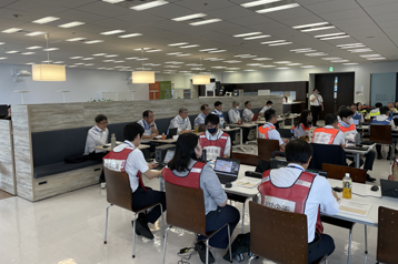 全社災害対策本部訓練の様子