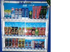 Vending machine after cessation of sale of PET bottles 