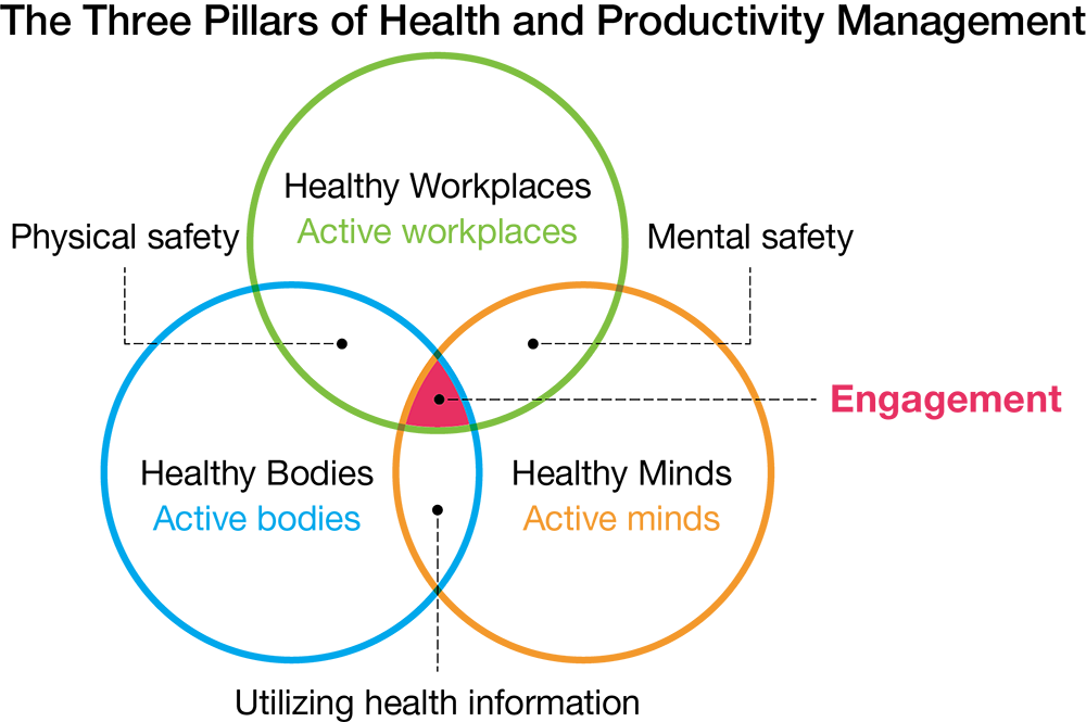 Meiden Group’s Three Pillars of Health and Productivity Management